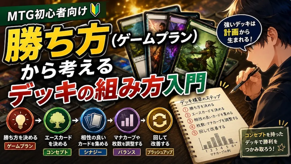 MTG初心者必見!勝ち方(ゲームプラン)から考えるデッキの組み方入門